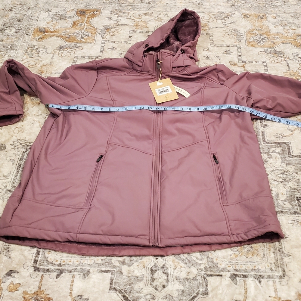 Kohl's Plum Hooded Jacket - Picture 4 of 8